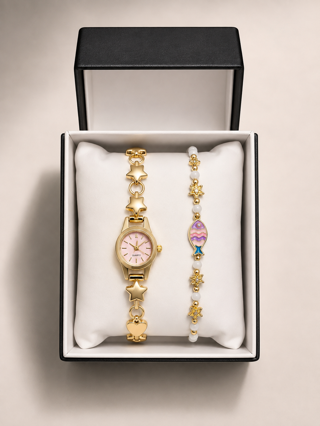 GMS Watches Sweet Star Kadın Saat & Bileklik Seti